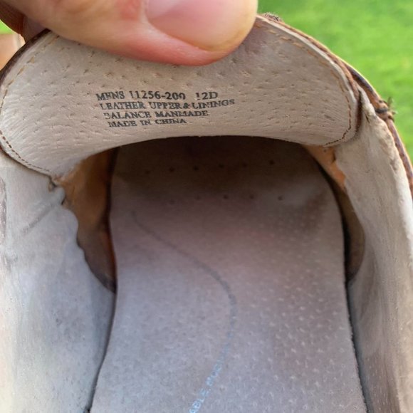 Tan Leather Florsheim Dress Shoes with Leather inside and outside 12 D